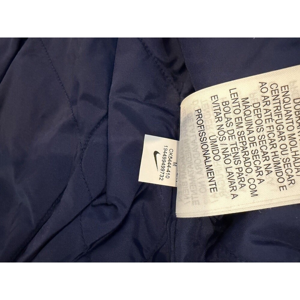 Nike SB Corduroy Bomber Jacket Midnight Navy Gold Mens Size Medium CK5444-410 - Picture 6 of 8